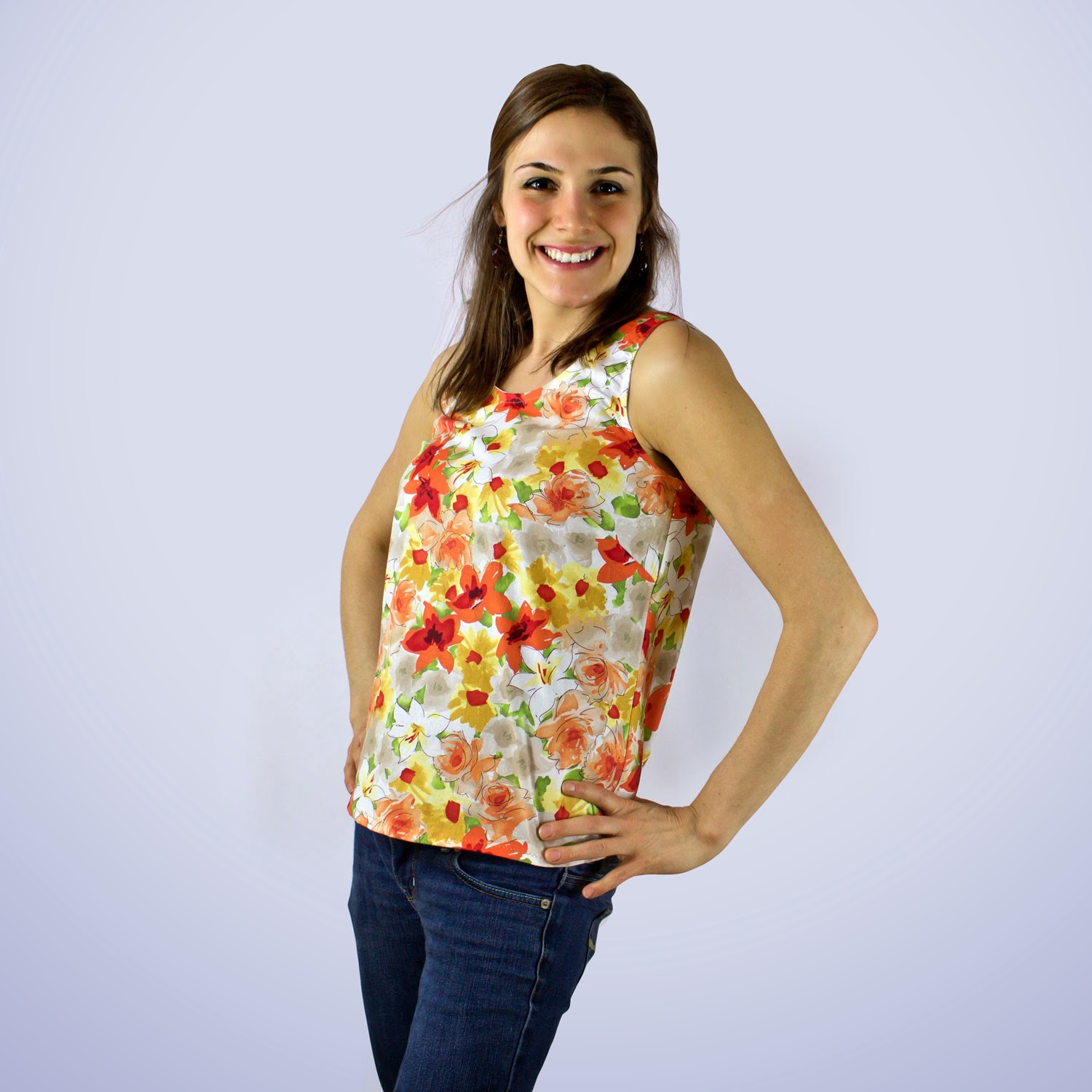 Woven Tank top pattern | Mamma Can Do It Sewing Blog