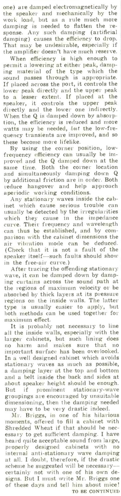 All About the Reflex Enclosure - Part 7 - P.G.A.H. Voigt