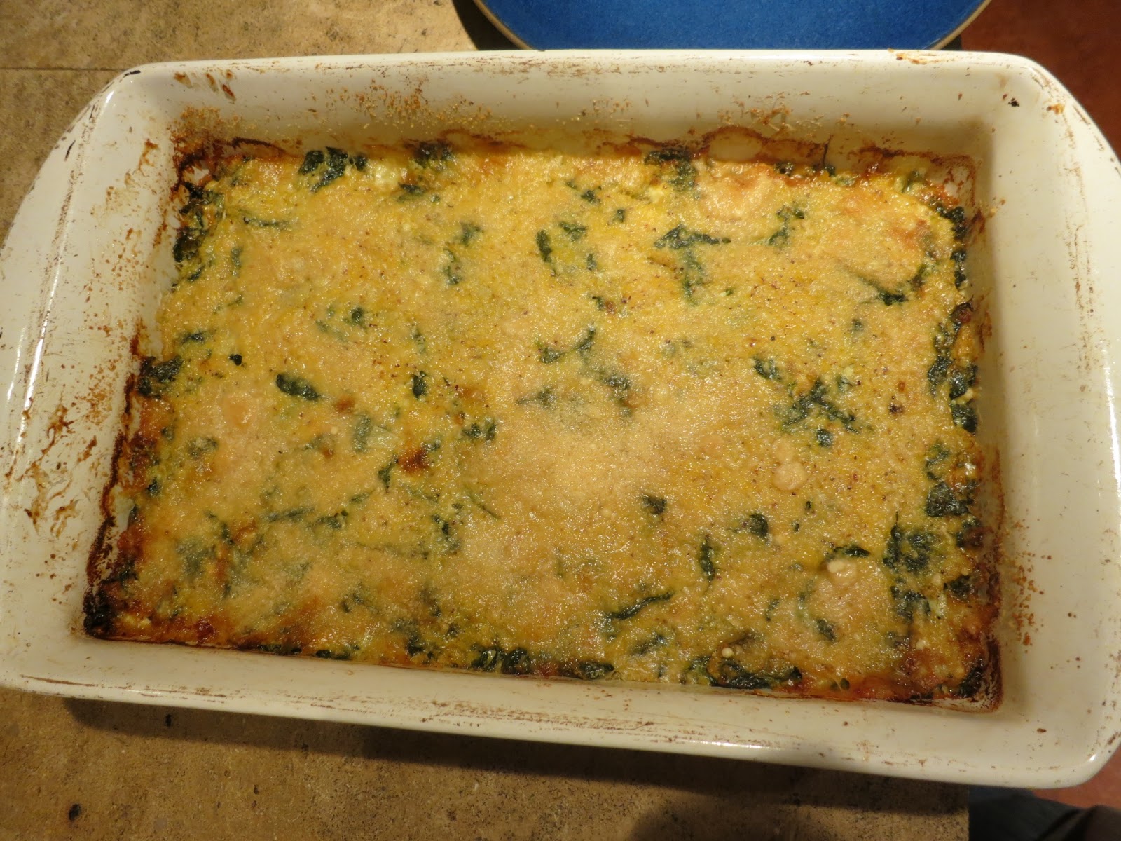 Cliff and Cathy Dinners: Polenta al Forno With Spinach, Ricotta and Fontina