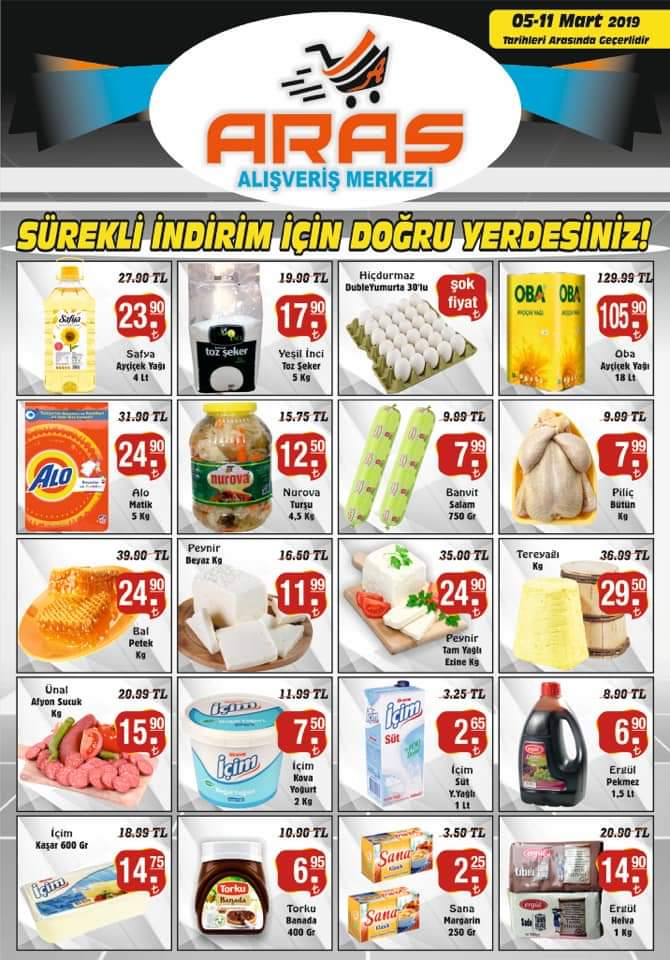 Aras Market 05 11 Mart 2019