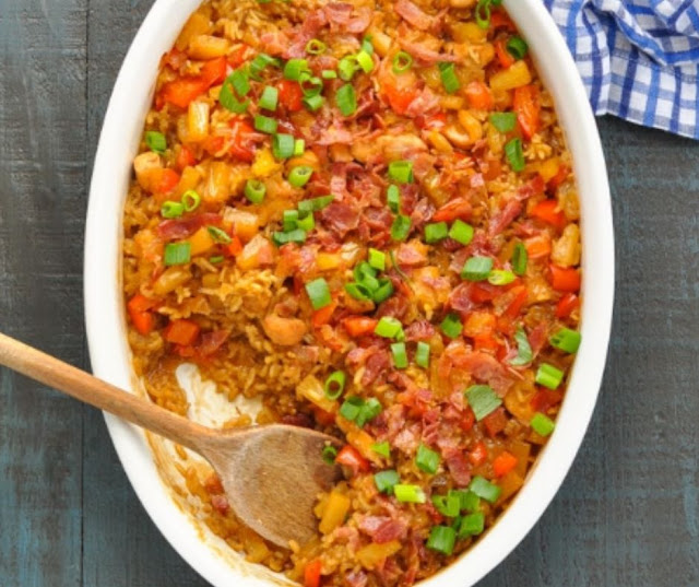 Dump-And-Bake Aloha Chicken And Rice Dump-And-Bake Aloha Chicken And Rice