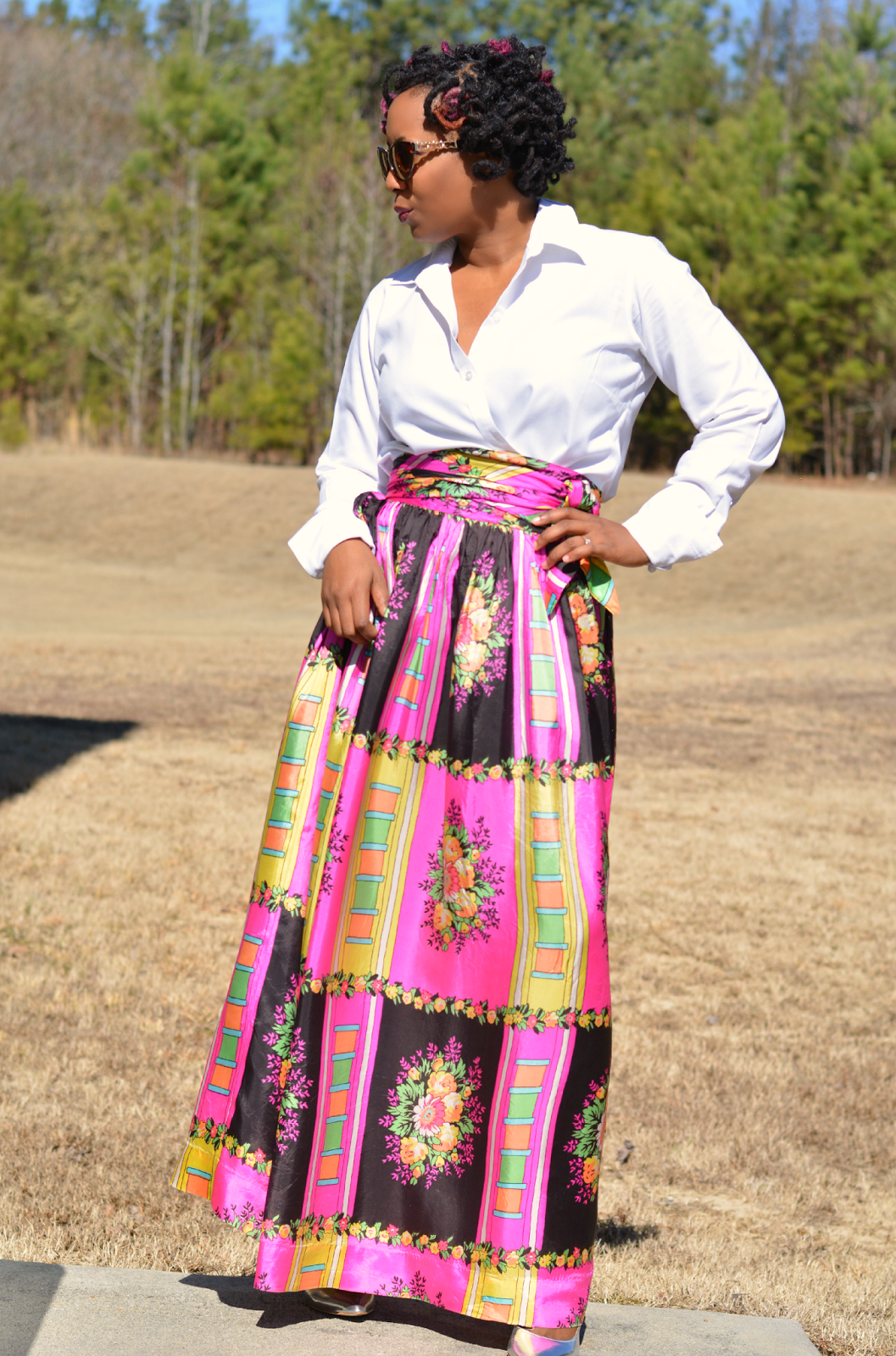 vintage maxi skirts on pinterest