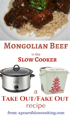 Make Mongolian Beef at home with this gluten free family friendly recipe from ayearofslowcooking.com. Much healthier and less expensive, too!
