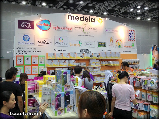 Another popular stop for breastfeeding mothers, Medela