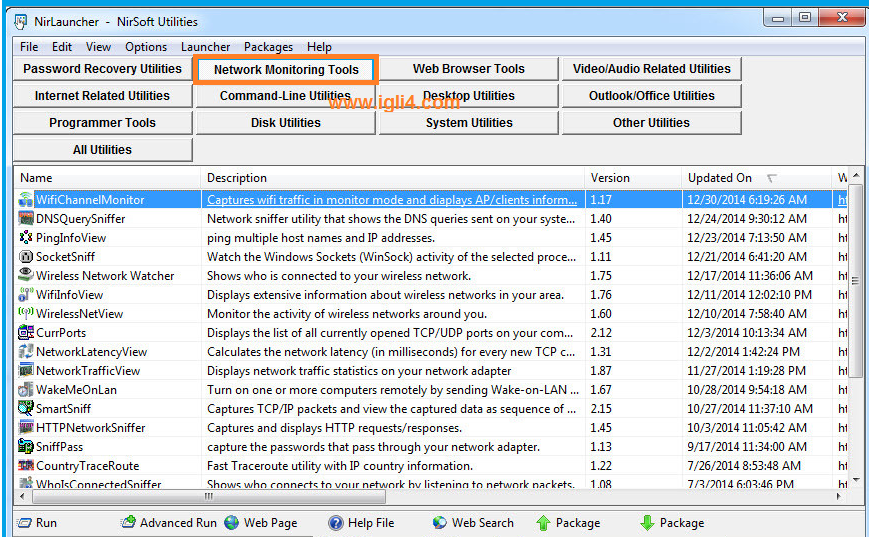 تصنيف Network Monitoring Tools