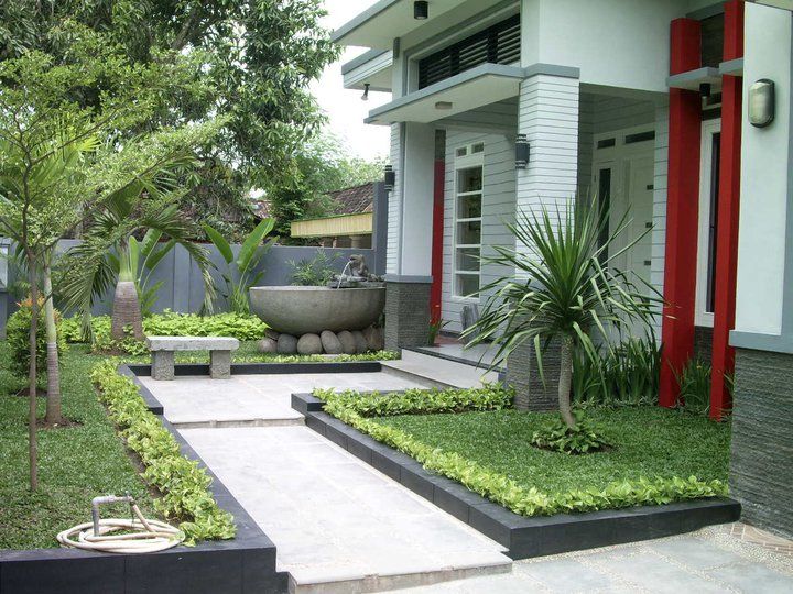 30 Desain Taman Depan Rumah Minimalis Sederhana Rumahku 