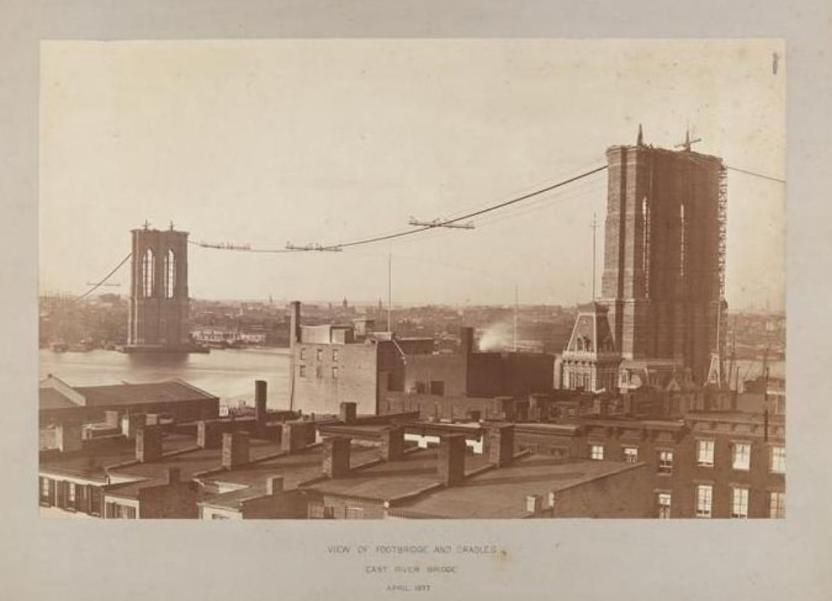 Amazing Photos of the Brooklyn Bridge Under Construction Vintage Everyday Brooklyn Bridge Under Construction 2025 Schedule