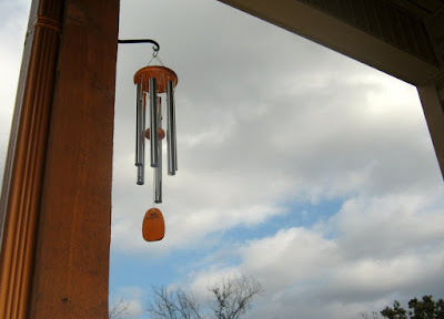 The beautiful, melodic sound of tuned wind chimes can brighten a cloudy day.