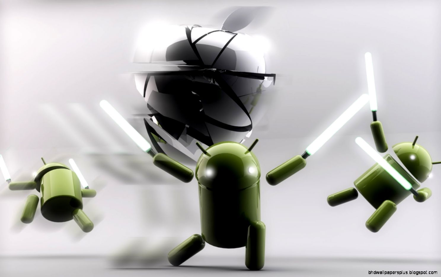 Apple vs Android Lightsabers