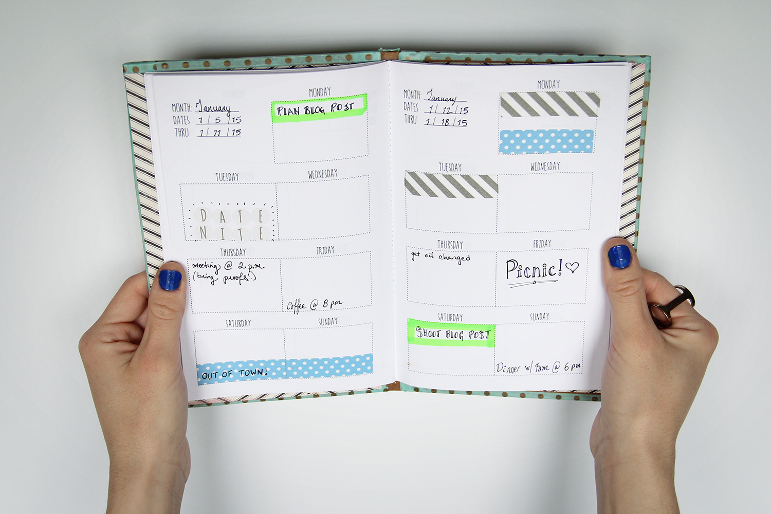 We Can Make Anything diy weekly planner free template 