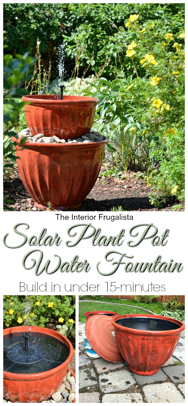 Solar Plant Pot Water Fountain In Under 15 Minutes The Interior