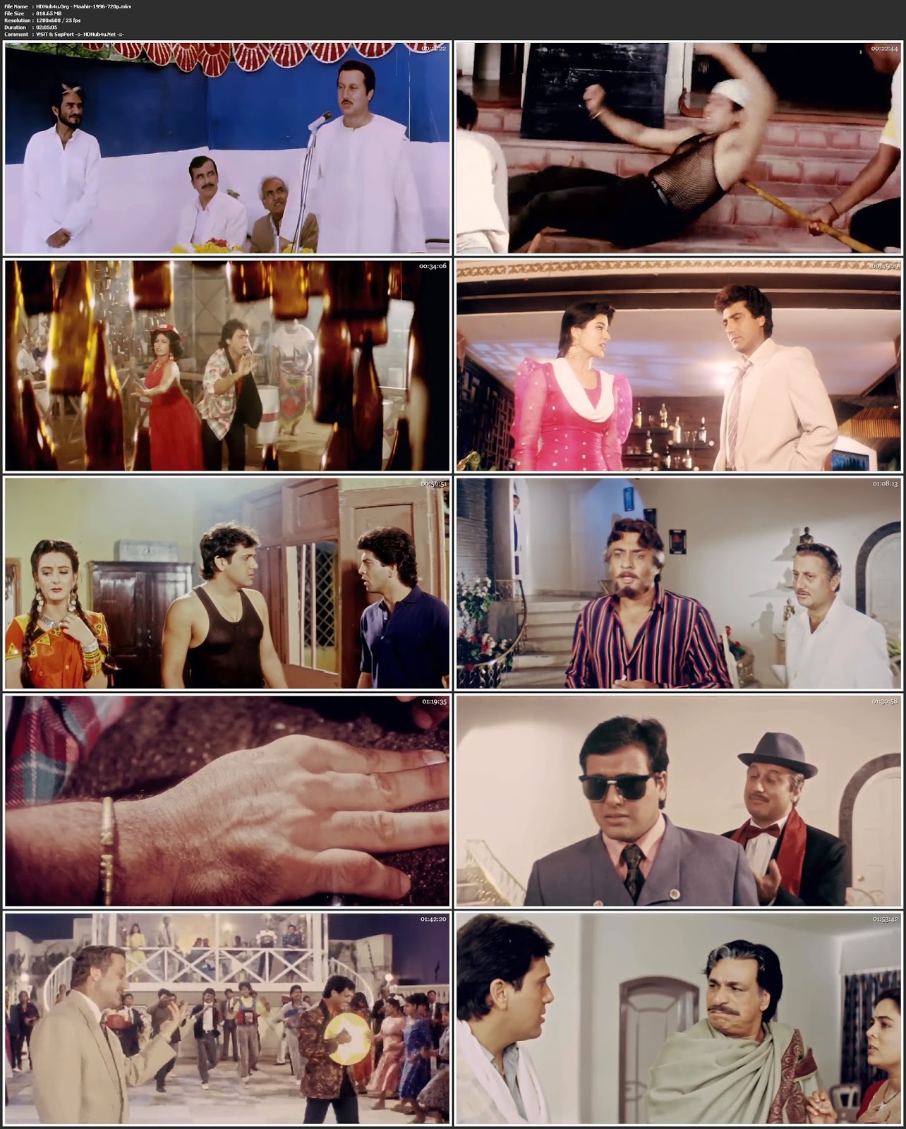 Maahir 1996 Hindi Movie 720p HDRip 800MB Download