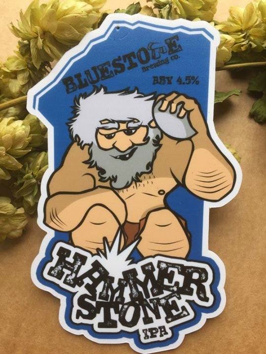 Aretisktic! Bluestone Brewing Company Hammer Stone Logo!