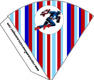 Capitán América: Imprimibles gratis para fiestas.