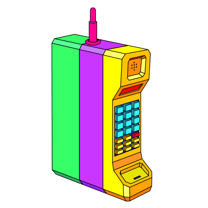 80年代の携帯電話