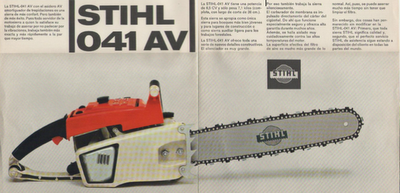 Stihl 041AV chainsaw motosierra
