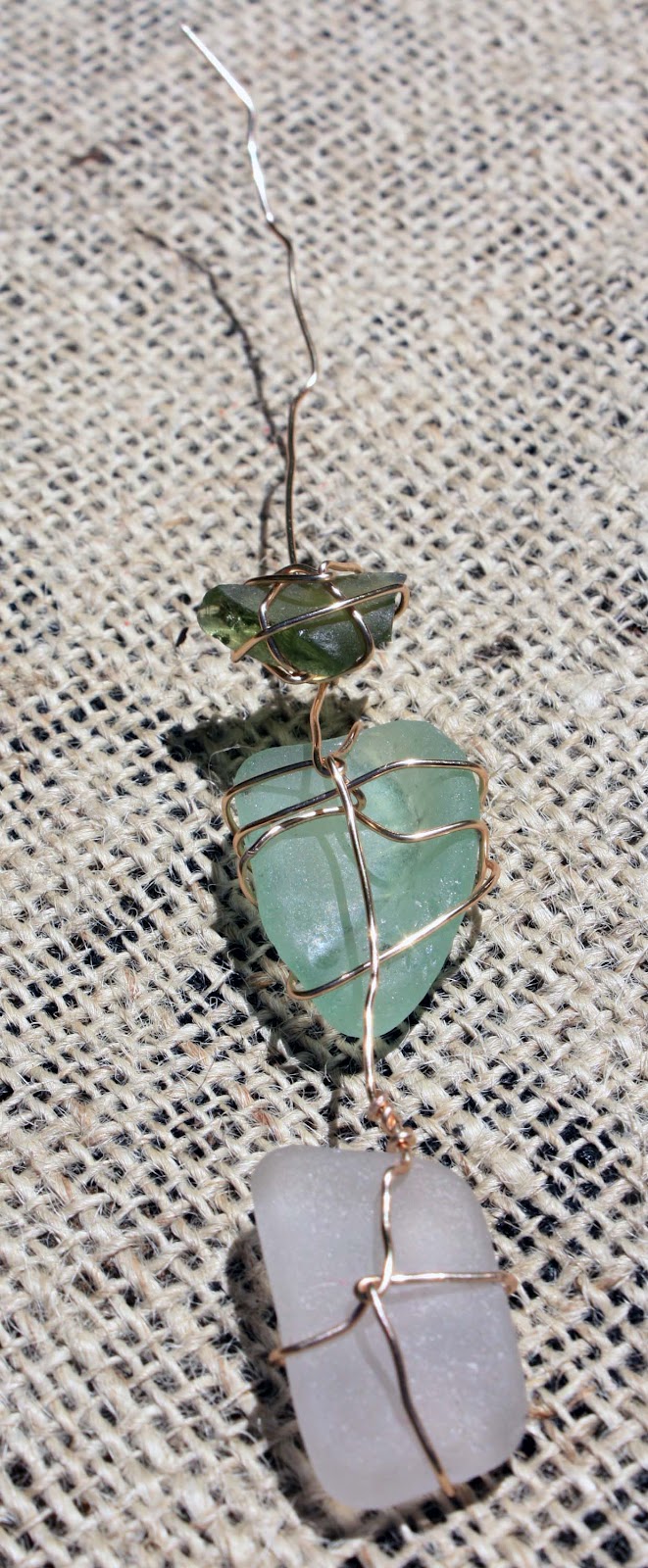 Visibly Moved Sea Glass Wall Hanging