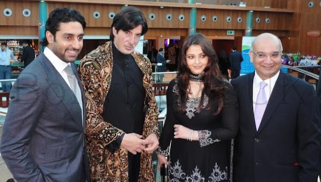 Aishwarya looks stunning in a gorgeous black churidar. She is always classy- and we love that. -  Aishwarya Rai & Abhishek Bachchan @ diabetes charity -london