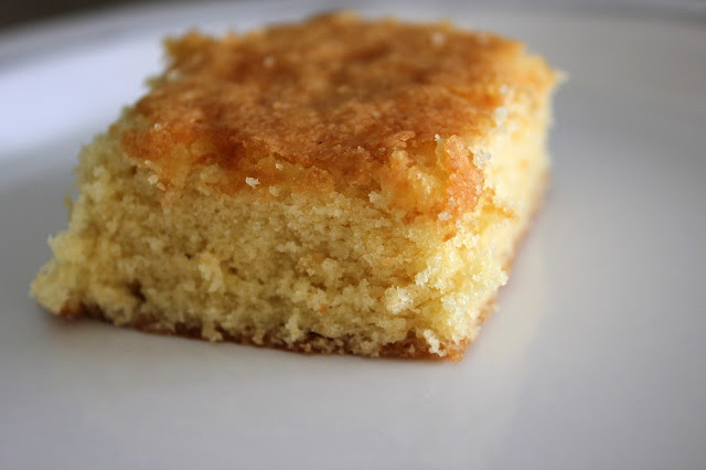 Recipe for Christina Tosi's Barely Brown Butter Cake by freshfromthe.com.