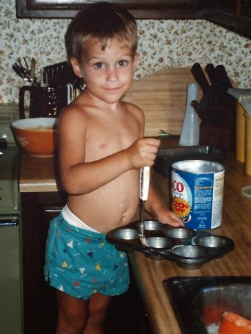 jon ecker haciendo muffins