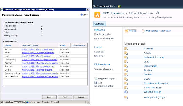 SharePoint as document management storage for Dynamics CRM