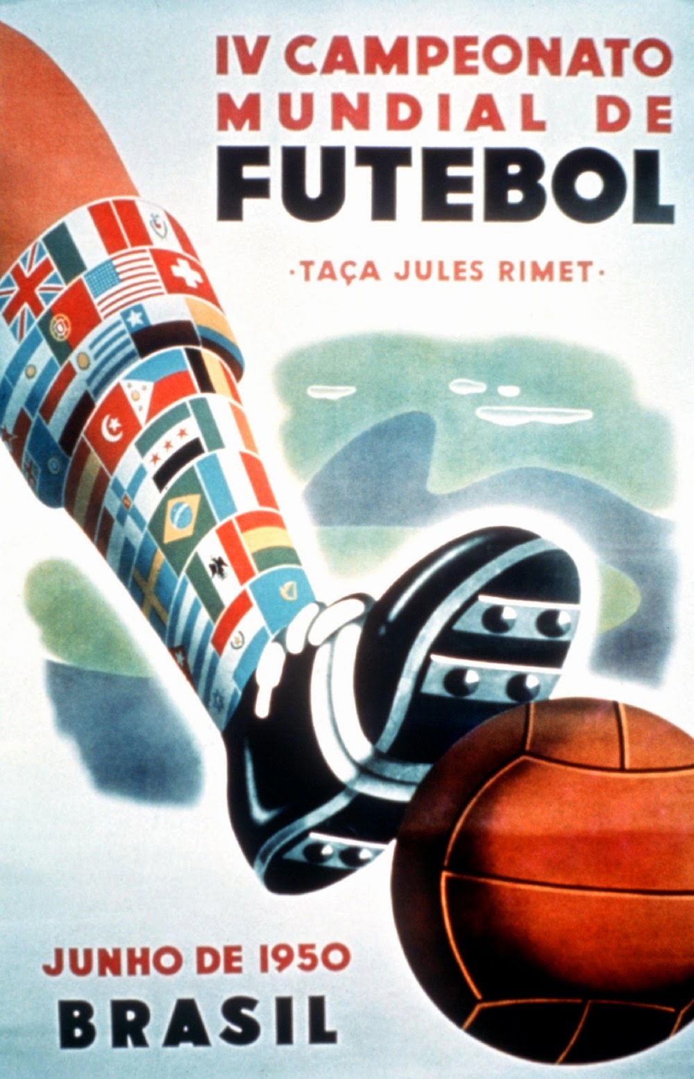 Vintage World Cup Posters Brasil 1950
