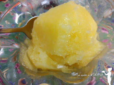 Sorbete de piña 