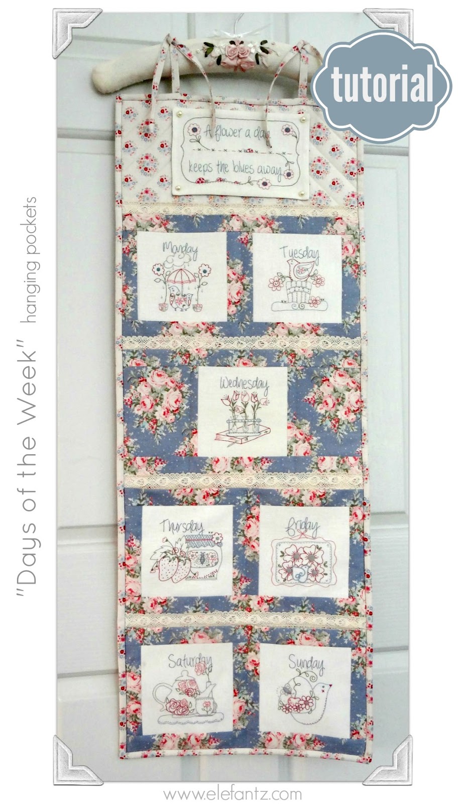 Jenny of ELEFANTZ TUTORIAL make your own hanging pockets...