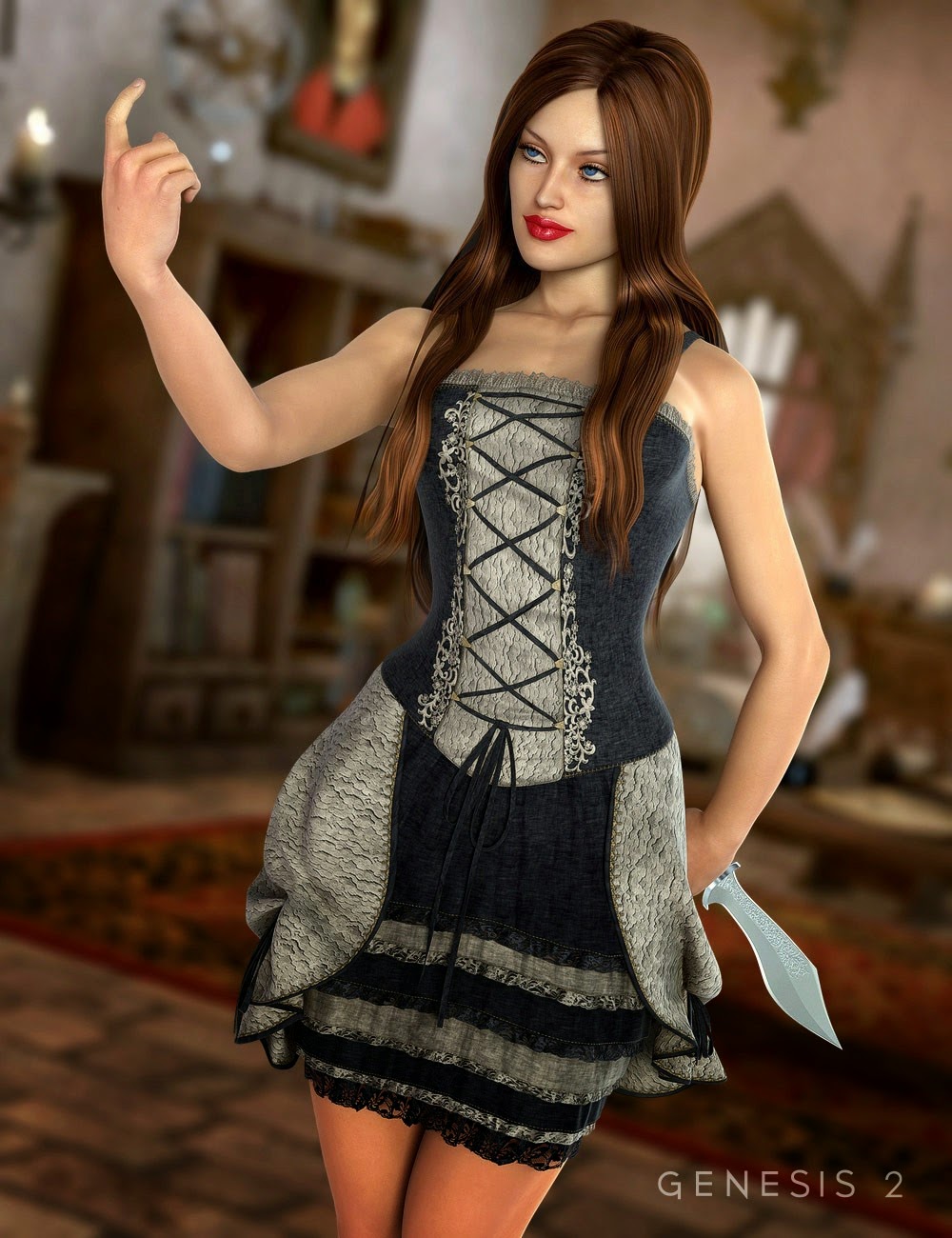 Download DAZ Studio 3 for FREE!: DAZ 3D - Shirred Dress 