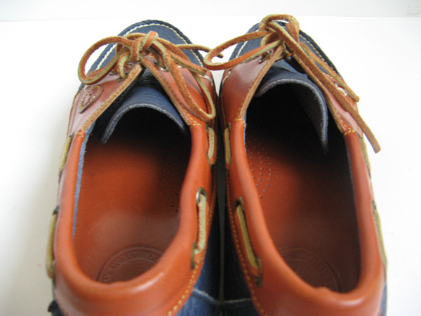DOONEY BURKE BLUE LEATHER BOAT SHOES WOMENS SIZE 9.5