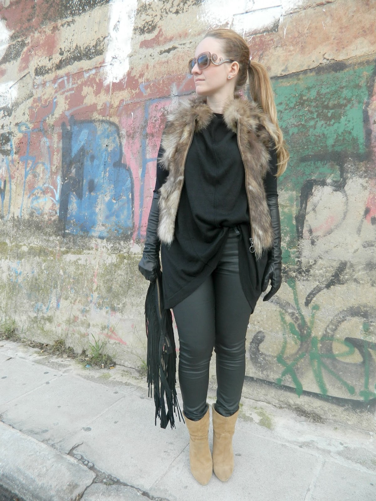 Long Leather Gloves - barefoot duchess - a personal style blog
