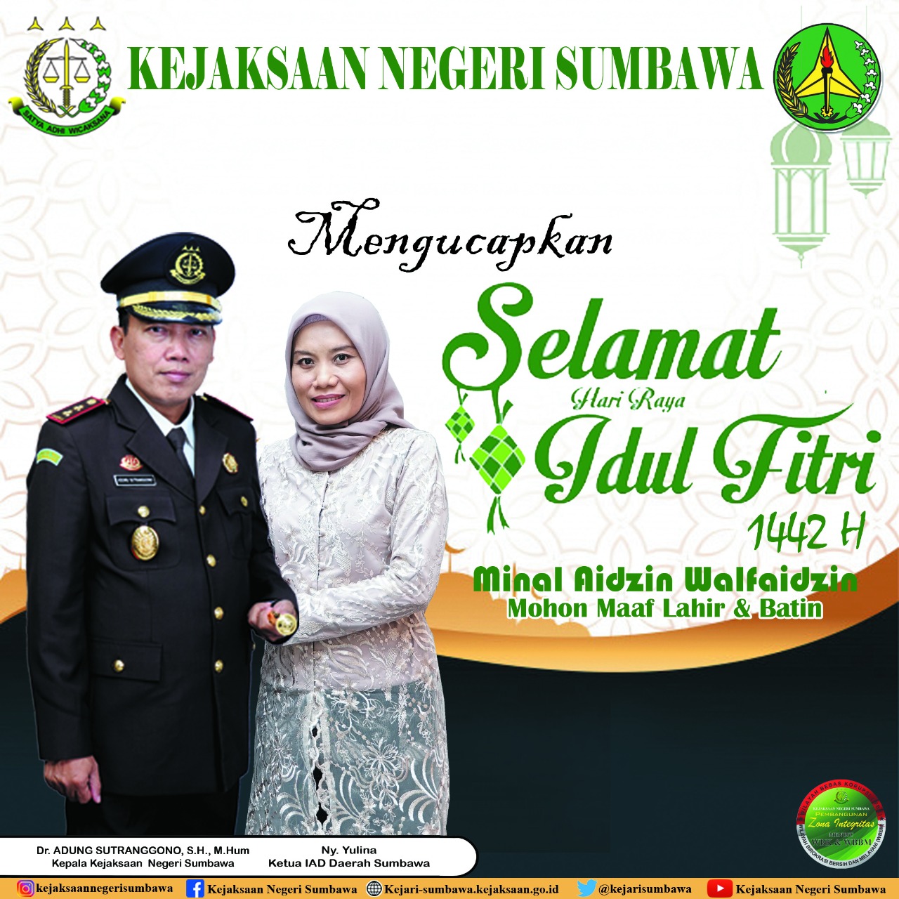 UCAPAN SELAMAT HARI RAYA IDUL FITRI 1442 H