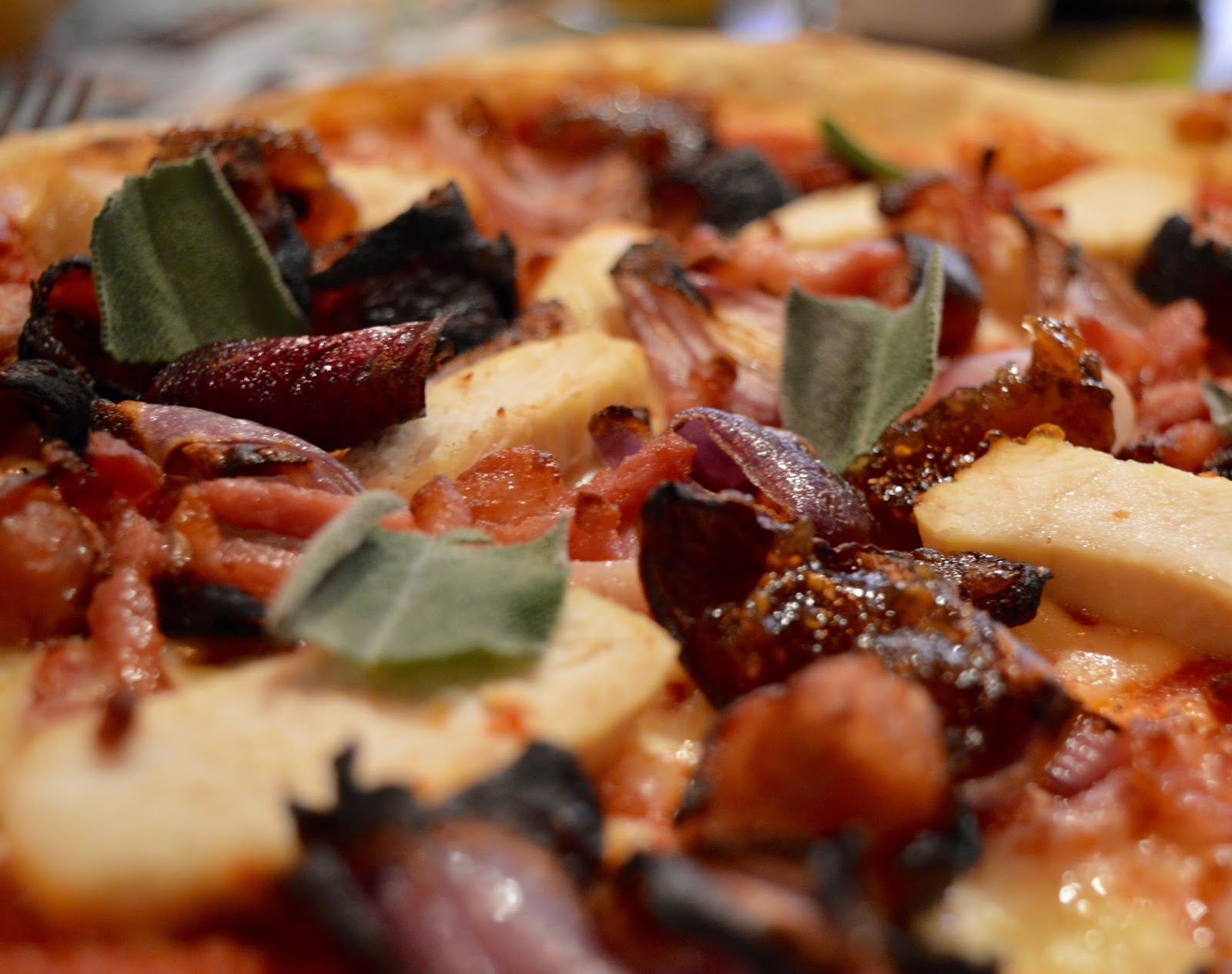 Bella Italia at intu Eldon Square Newcastle | Children's Menu Review - Christmas pizza with pigs and blankets