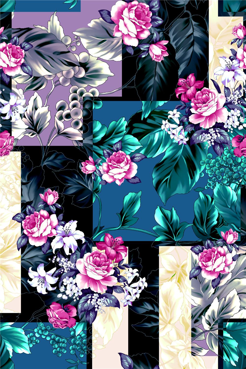 HAND DRAWN_Flower Design_Digital Print_1 | Blisse Design Studio