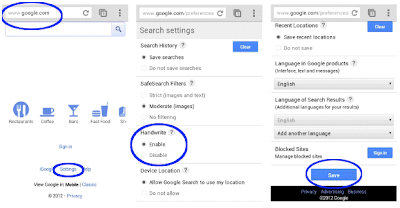 Handwrite für die Google Suche auf Mobiltelefonen und Tablets