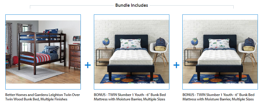 179 Free Ship Better Homes And Gardens Leighton Twin Over 179 Free Ship Better Homes And Gardens Leighton Twin Over Wood Bunk Bed With 2 Bonus Mattresses