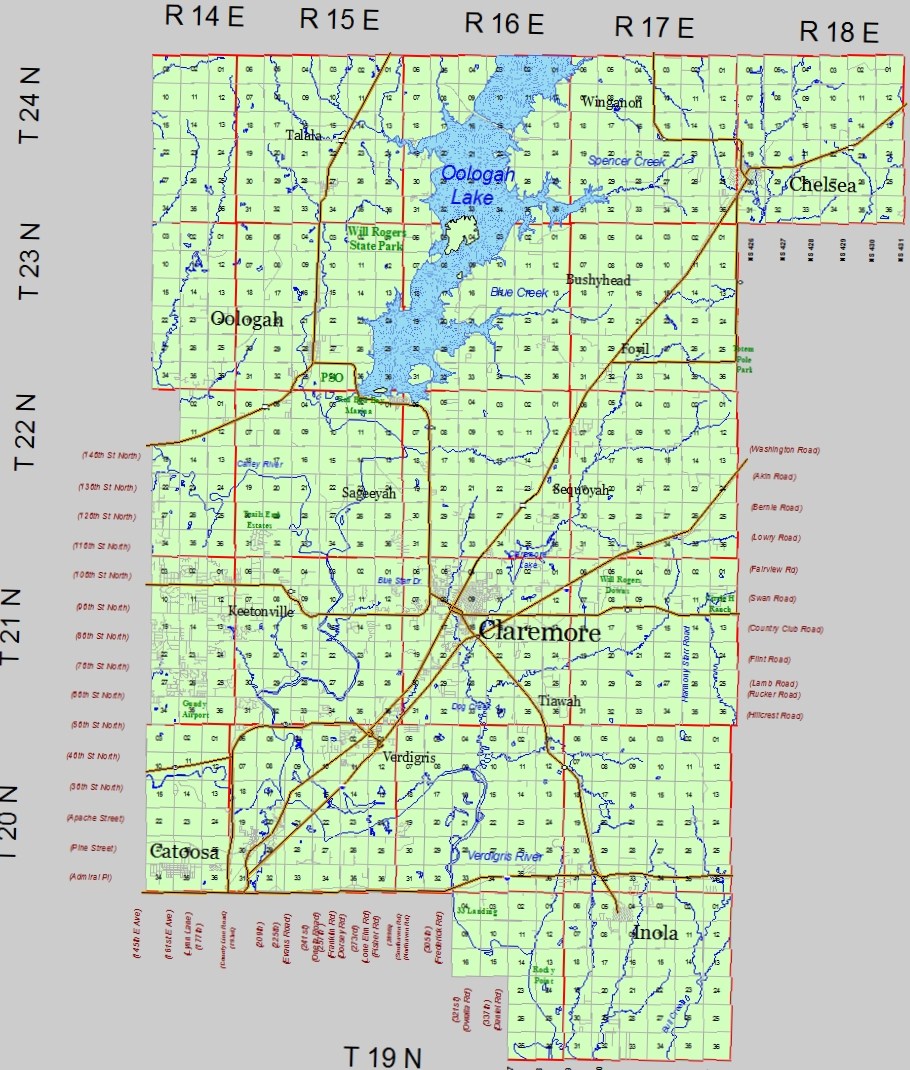 Rogers County Map