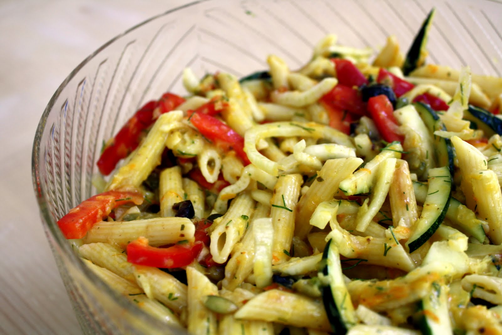 Cave Cibum Summery Orange Pasta Salad