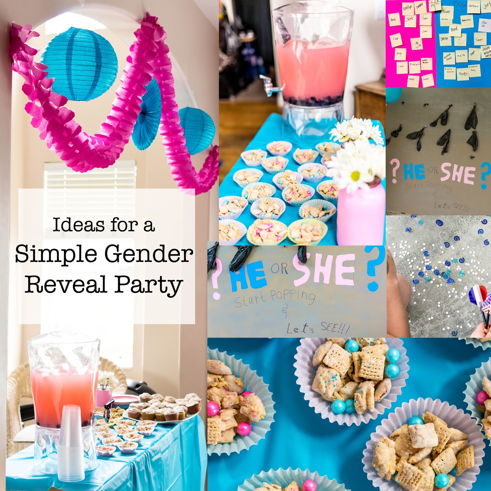 Canyons And Curls A Simple Gender Reveal Party