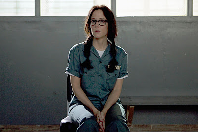 Mary-Louise Parker as Nancy Botwin getting ready foer some Caged Heat