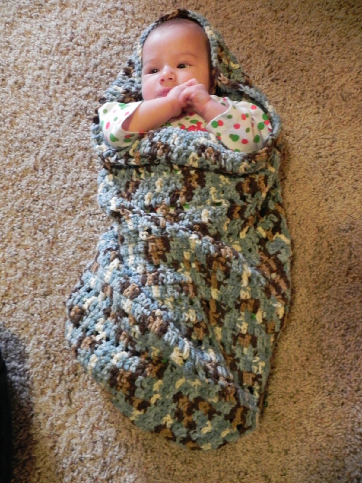 Pins and Needles Crocheted Cuddle Sack