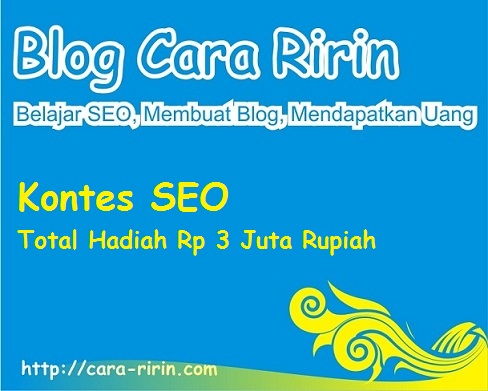 Kontes SEO Blog Cara Ririn 2015