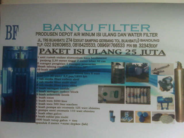 DEPOT AIR MINUM ISI ULANG BANDUNG MURAH + FILTER AIR 