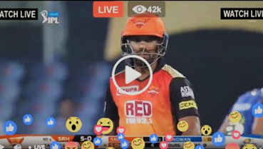 MI vs SRH Live Streaming Online Today's Match IPL