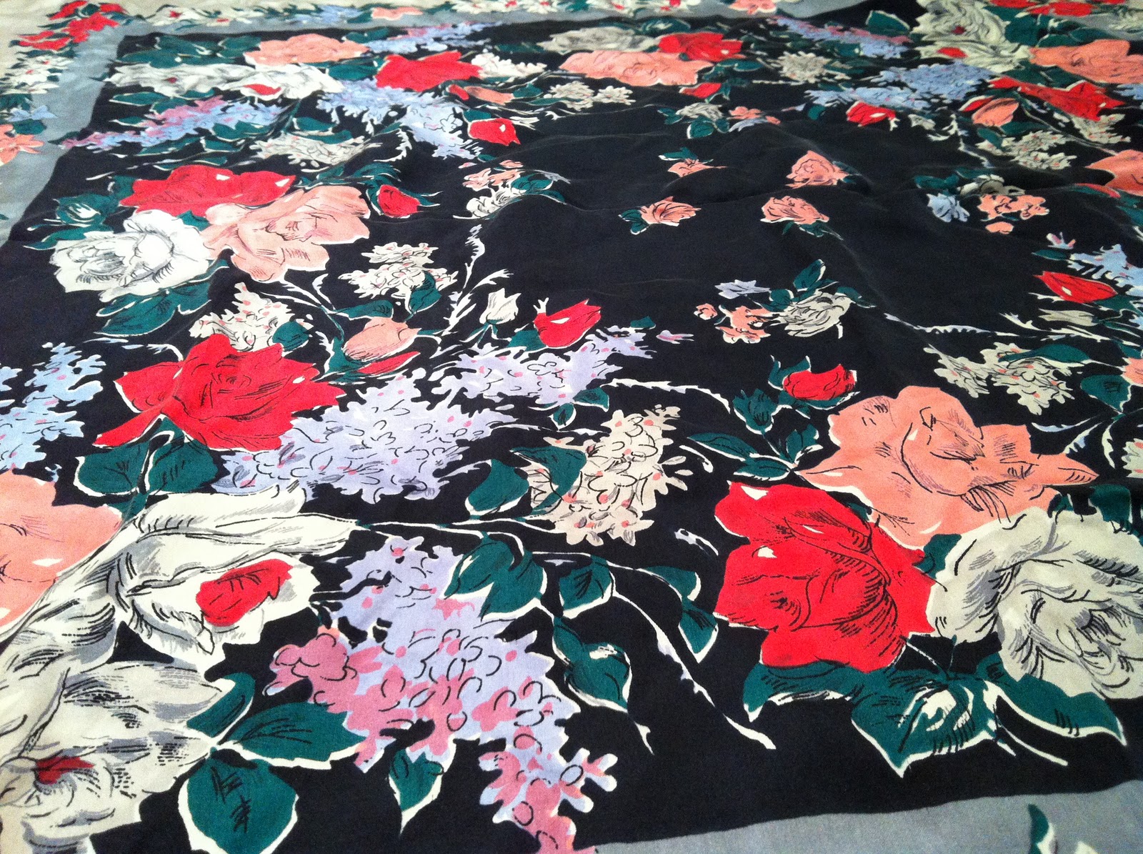 creative space silk scarf pillow case.