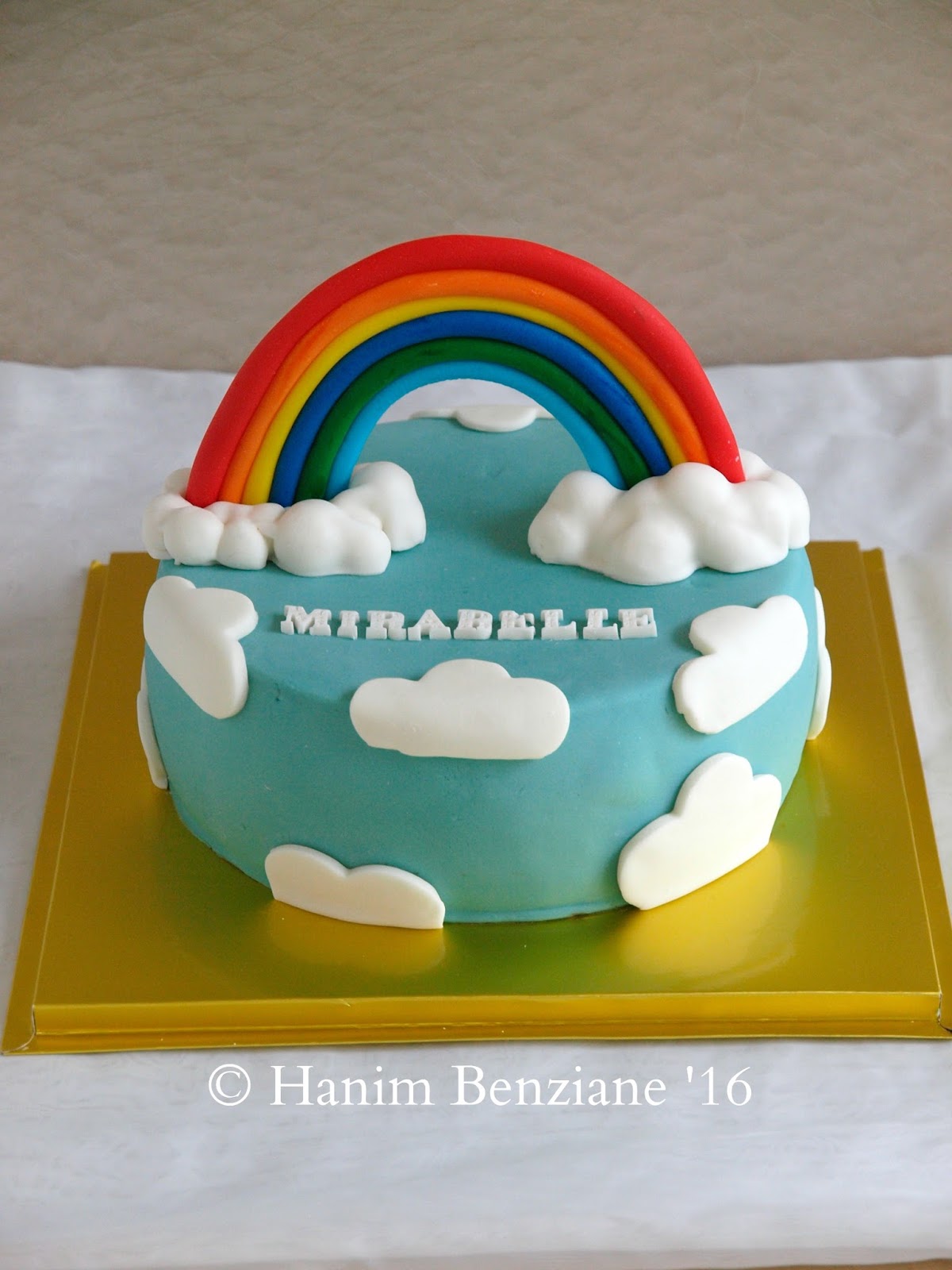 Rainbow Chocolate Cake with 3D Cake Toppers