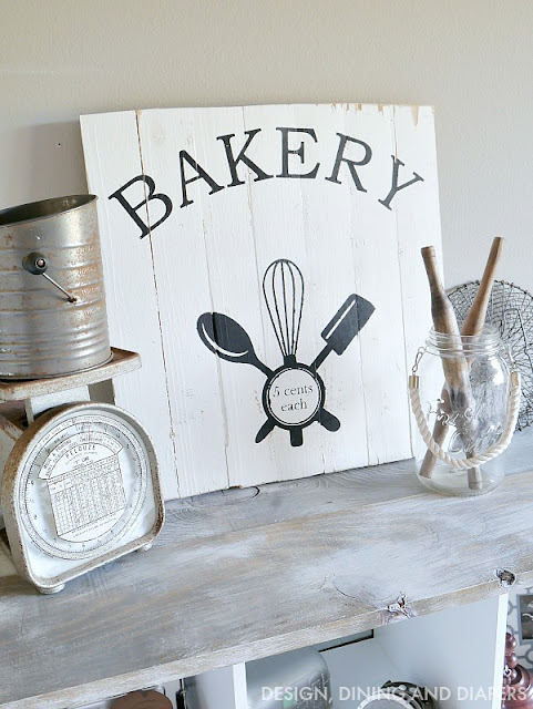 DIY Vintage Inspired Bakery Sign