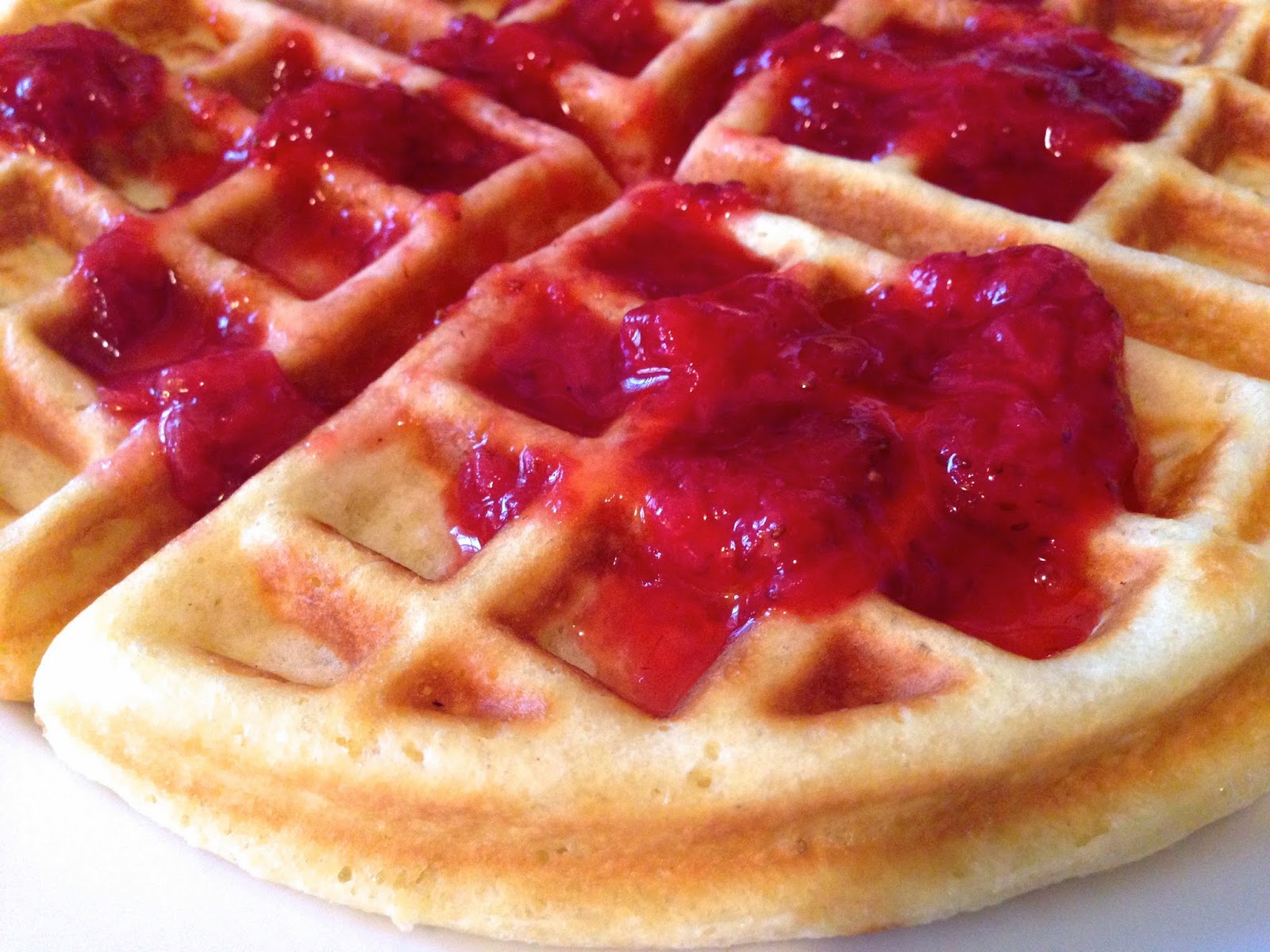 Busy Budget Foodie Easy Strawberry Jam + The Best Waffles