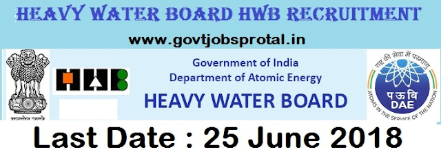 heavy water board recruitment 2018