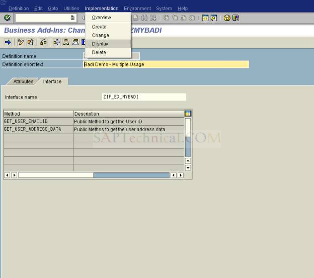 Step by Step guide on BADI with Filter implementation Sap 4 All